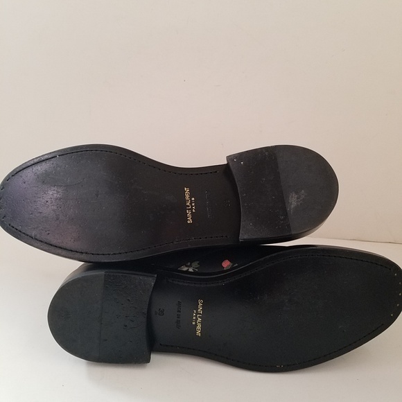 SAINT LAURENT Lolita Floral Ankle Boot Shoes - Picture 5 of 8